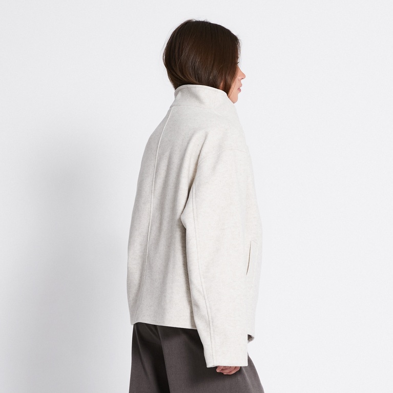 Funnel neck jacket "Blaire" Light Beige